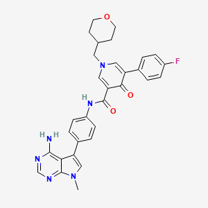 molecular formula C31H29FN6O3 B12398228 Axl-IN-8 