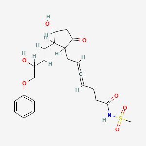 7-(3-Hydroxy-2-(3-hydroxy-4-phenoxy-1-butenyl)-5-oxocyclopentyl)-N-(methylsulfonyl)-4,5-heptadienamide