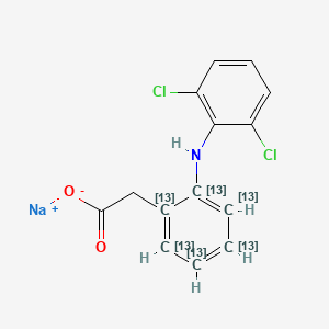 molecular formula C14H10Cl2NNaO2 B12398232 Diclofenac-13C6 (Sodium) 