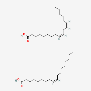 molecular formula C36H66O4 B1239824 9,12-Octadecadienoic acid (Z,Z)-, mixt. with (Z)-9-octadecenoic acid CAS No. 84789-96-8