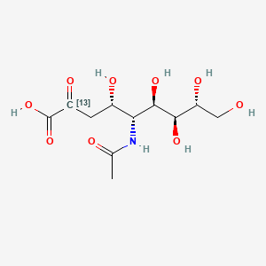 (4S,5R,6R,7S,8R)-5-acetamido-4,6,7,8,9-pentahydroxy-2-oxo(213C)nonanoic acid