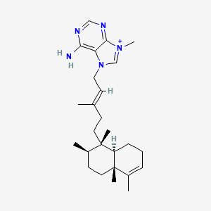 molecular formula C26H40N5+ B1239826 Agelasine B CAS No. 92664-76-1
