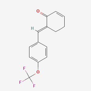 molecular formula C14H11F3O2 B12398293 TrxR-IN-3 