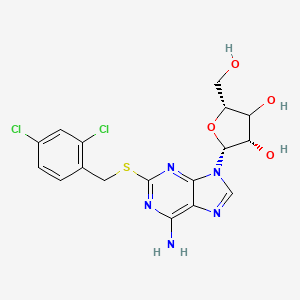 molecular formula C17H17Cl2N5O4S B12398314 2-(2,4-Dichlorobenzyl)thioadenosine 