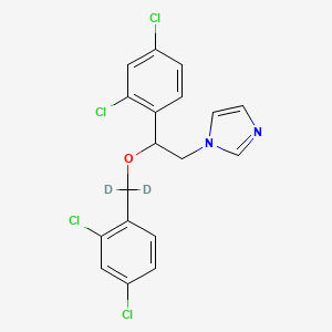 molecular formula C18H14Cl4N2O B12398325 Miconazole-d2 