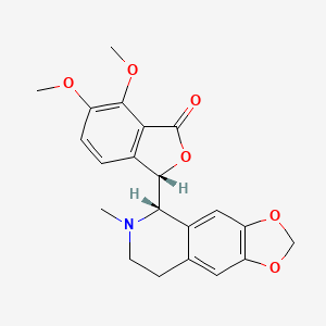 molecular formula C21H21NO6 B1239833 (3S)-6,7-dimethoxy-3-[(5S)-6-methyl-7,8-dihydro-5H-[1,3]dioxolo[4,5-g]isoquinolin-5-yl]-3H-isobenzofuran-1-one 