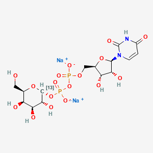 UDP-|A-D-Galactose-13C (disodium)