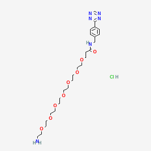 Tetrazine-PEG7-amine (hydrochloride)