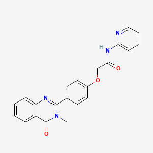 molecular formula C22H18N4O3 B12398402 Antileishmanial agent-19 