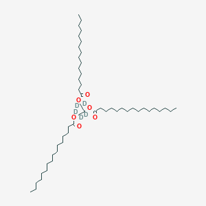 molecular formula C51H98O6 B12398426 Glyceryl-D5 trihexadecanoate 