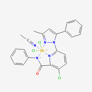 molecular formula C24H19Cl3N5ORh B12398438 Anticancer agent 133 