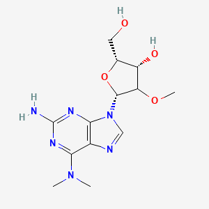 (2R,3S,5R)-5-[2-amino-6-(dimethylamino)purin-9-yl]-2-(hydroxymethyl)-4-methoxyoxolan-3-ol