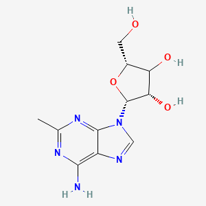 molecular formula C11H15N5O4 B12398442 (2R,3S,5R)-2-(6-amino-2-methylpurin-9-yl)-5-(hydroxymethyl)oxolane-3,4-diol 