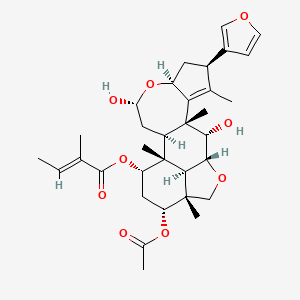 molecular formula C33H44O9 B1239845 Volkensin CAS No. 91933-11-8