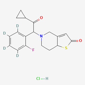 molecular formula C18H19ClFNO2S B12398455 2-Oxo Prasugrel-d4 (hydrochloride) 