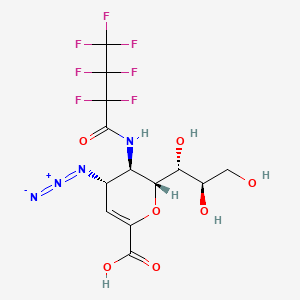 molecular formula C13H13F7N4O7 B12398459 Neuraminidase-IN-13 