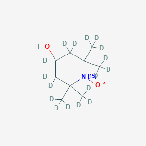 molecular formula C9H18NO2 B12398469 Tempol-d17,15N 