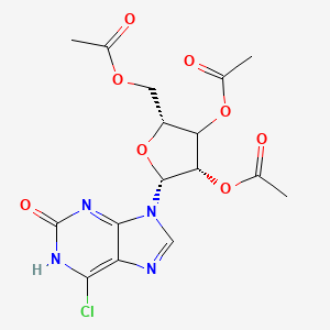 6-Chloro-2-hydroxy-9-(2',3',5'-tri-O-acetyl-|A-D-ribofuranosyl)purine