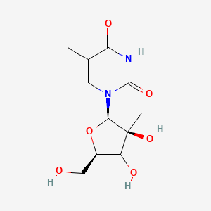 1-[(2R,3S,5R)-3,4-dihydroxy-5-(hydroxymethyl)-3-methyloxolan-2-yl]-5-methylpyrimidine-2,4-dione