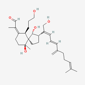 (2Z)-2-[(3S,4R,5S,6R,10S)-4,10-dihydroxy-3-[(2E,4E)-1-hydroxy-10-methyl-6-methylideneundeca-2,4,9-trien-2-yl]-6-(3-hydroxypropyl)-10-methylspiro[4.5]decan-7-ylidene]propanal