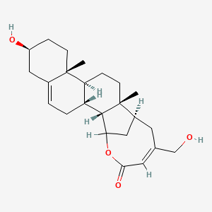 molecular formula C24H34O4 B1239852 Homo-3beta-hydroxycard-5,22-dienolide CAS No. 77698-97-6