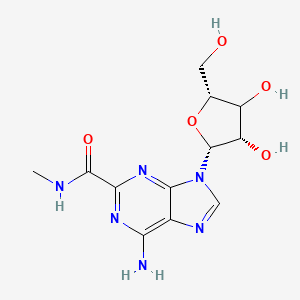 molecular formula C12H16N6O5 B12398554 Adenosine-2-carboxy methyl amide 