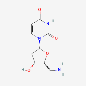 1-[(2R,4R,5R)-5-(aminomethyl)-4-hydroxyoxolan-2-yl]pyrimidine-2,4-dione