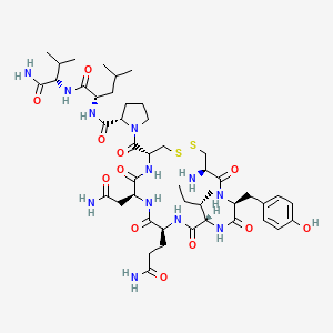 molecular formula C46H72N12O12S2 B12398561 Val9-Oxytocin 