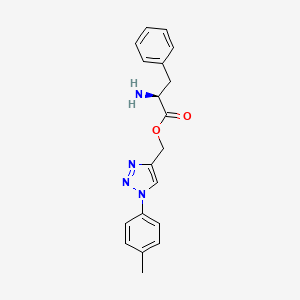 molecular formula C19H20N4O2 B12398577 [1-(4-methylphenyl)triazol-4-yl]methyl (2S)-2-amino-3-phenylpropanoate 