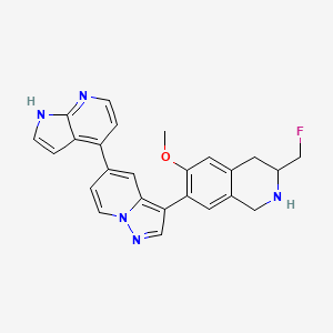 molecular formula C25H22FN5O B12398585 PKCiota-IN-1 