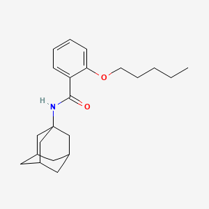 molecular formula C22H31NO2 B12398617 N-(1-adamantyl)-2-pentoxybenzamide 