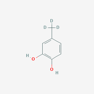 molecular formula C7H8O2 B12398623 4-Methyl-D3-catechol 