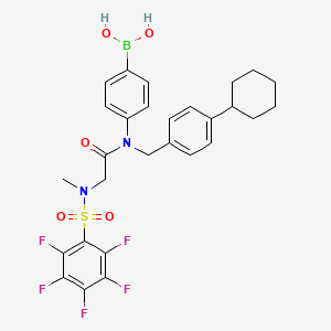 molecular formula C28H28BF5N2O5S B12398643 STAT3-SH2 domain inhibitor 1 