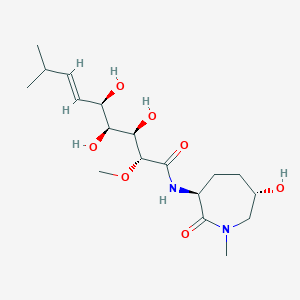 molecular formula C18H32N2O7 B1239865 Bengamide F 