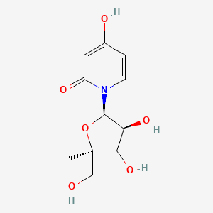 1-[(2R,3S,5R)-3,4-dihydroxy-5-(hydroxymethyl)-5-methyloxolan-2-yl]-4-hydroxypyridin-2-one