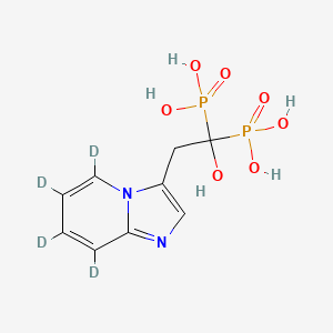 molecular formula C9H12N2O7P2 B12398670 Minodronic acid-d4 