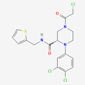 molecular formula C18H18Cl3N3O2S B12398676 SARS-CoV-2 Mpro-IN-6 