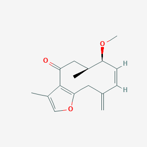 rel-3R-methoxy-4S-furanogermacra-1E,10(15)-dien-6-one