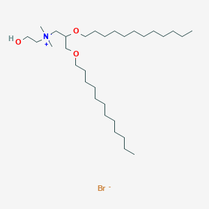 molecular formula C31H66BrNO3 B12398742 2,3-Bis(dodecyloxy)-N-(2-hydroxyethyl)-N,N-dimethylpropan-1-aminium bromide 