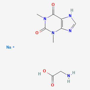 molecular formula C9H13N5NaO4+ B12398771 Theophylline (sodium glycinate) 