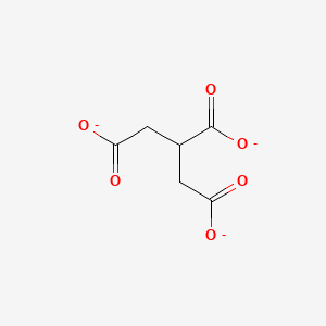 molecular formula C6H5O6-3 B1239880 Tricarballylate 