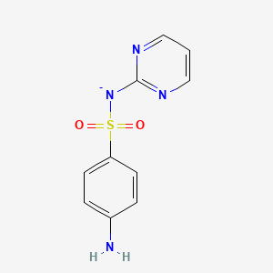 molecular formula C10H9N4O2S- B1239882 [(4-Aminophenyl)sulfonyl](pyrimidin-2-yl)azanide 