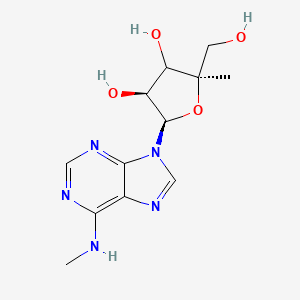 (2R,4S,5R)-2-(hydroxymethyl)-2-methyl-5-[6-(methylamino)purin-9-yl]oxolane-3,4-diol