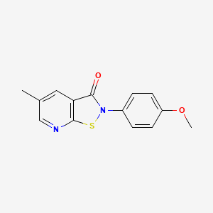 molecular formula C14H12N2O2S B12398867 2-(4-Methoxyphenyl)-5-methylisothiazolo[5,4-b]pyridin-3(2H)-one 