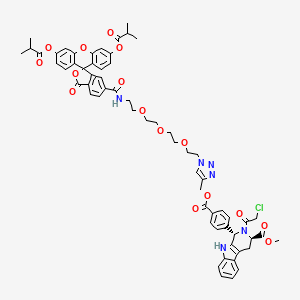 molecular formula C62H61ClN6O16 B12398875 Fluorescein-diisobutyrate-6-amide 