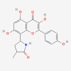 molecular formula C20H17NO7 B1239890 Lilaline CAS No. 110011-49-9