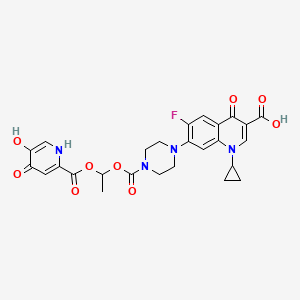 molecular formula C26H25FN4O9 B12398904 Antibacterial agent 128 