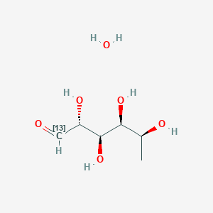 molecular formula C6H14O6 B12398908 Rhamnose-13C (monohydrate) 