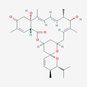 molecular formula C33H46O7 B1239891 6,8a-Seco-6,8a-deoxy-5-oxoavermectin''1b'' aglycone 