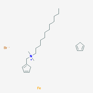 molecular formula C25H44BrFeN B12398913 Cyclopenta-1,3-diene;cyclopenta-1,3-dien-1-ylmethyl-dodecyl-dimethylazanium;iron;bromide 